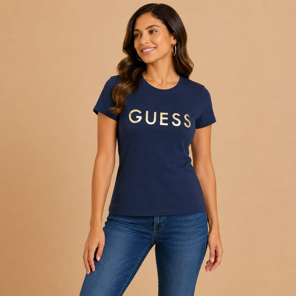 Blusa Casual GUESS Azul Marino para Mujer